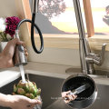 Modern Hot Multi Functions Brass Kitchen Tap Healthy Kitchen Sink Mixer Chrome Pull Out Sprayer Kitchen Faucet